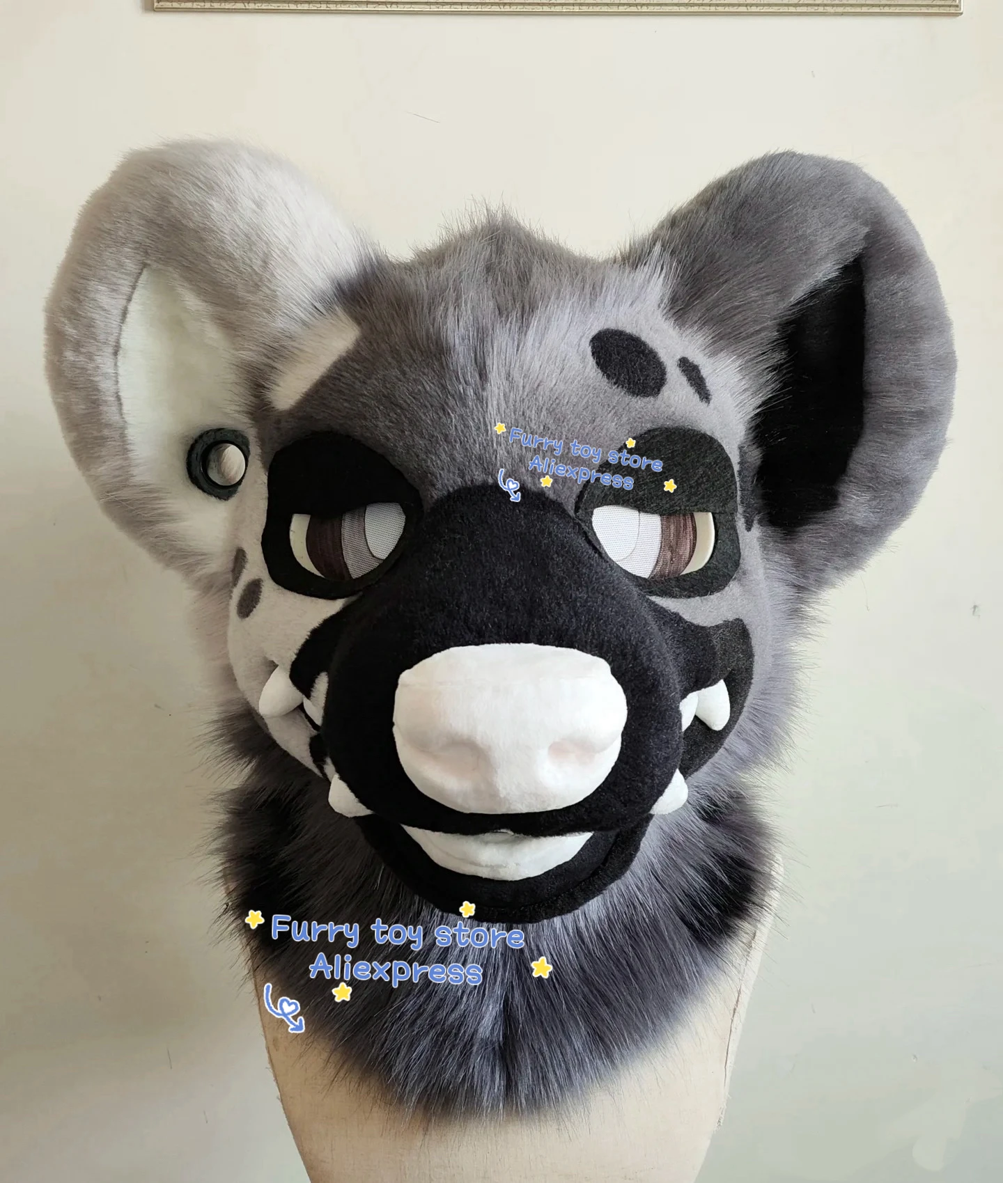 

Customizable Furry Head Fursuit Headsets Cute Cosplay Dog Wolf Head Costumes Kawaii Animal Dolls for Comiket Fursona Kig Series