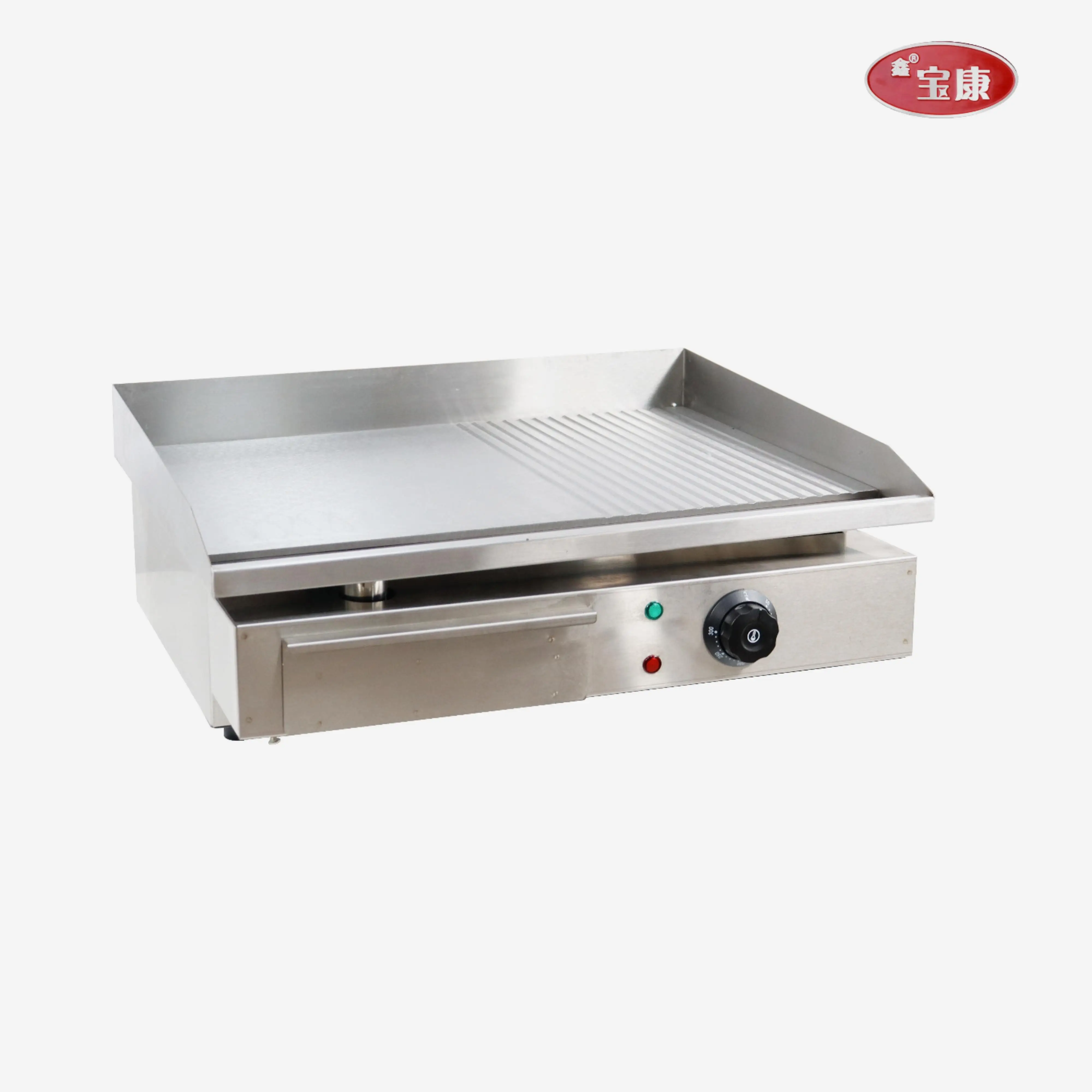 Commercial Stainless Steel Multifunctional Flat Gas Burger Griddle Grill for Restaurant Equipment CE Certification