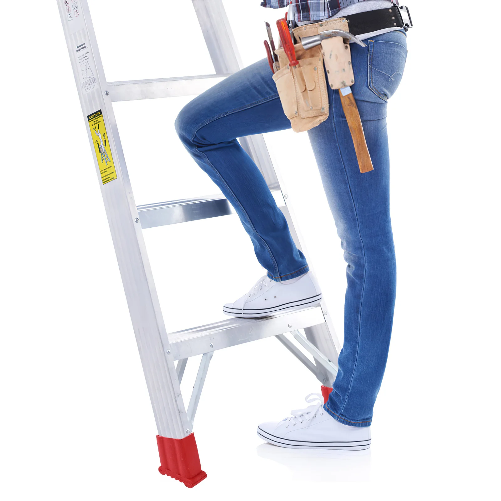 

2Pcs Anti-Slip Ladder Feet Pad Durable Protective Cover Noise Reduction Ladder Foot Covers for Indoor Outdoor Use