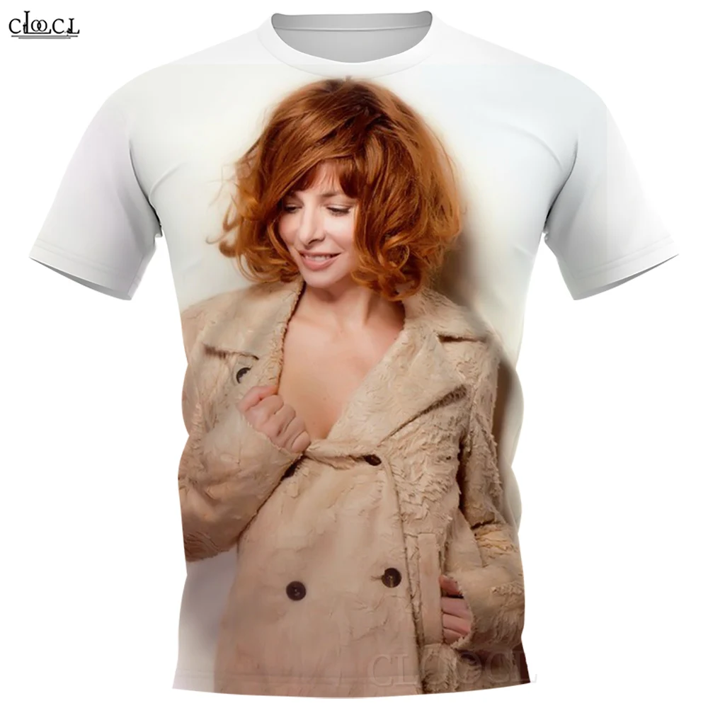  Men T-Shirt French Star Singer Mylene Farmer 3D Printed Women Tees Fashion Streetwear Short Sleeve Cozy O-Neck Tops