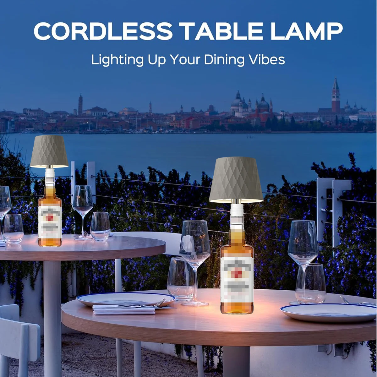 Wireless Diamond-Shaped Led Table Lamp, USB Charging, Bottle Stopper Light, Touch Control, Three-Color Stepless Dimming, Portable Design, Suitable for Ambient Lighting, Restaurants, Bedrooms, Bars, Party Ambiance Lighting, Night Lights, Environment Lighting, Bedroom Lights, Cafe Decorative Lights - Gift Lights - Christmas Gifts - Christmas Decorations - Christmas Eve Decorations