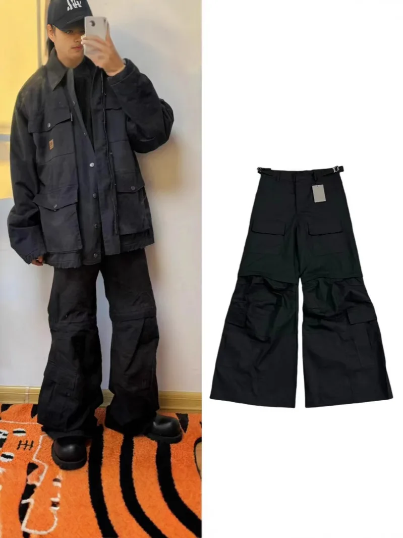 

B-Home Heat King 2024 Waed Bell Bot Work Trousers Paris Sle Long Casual Pants High Waist Straight Leg Sport Scene