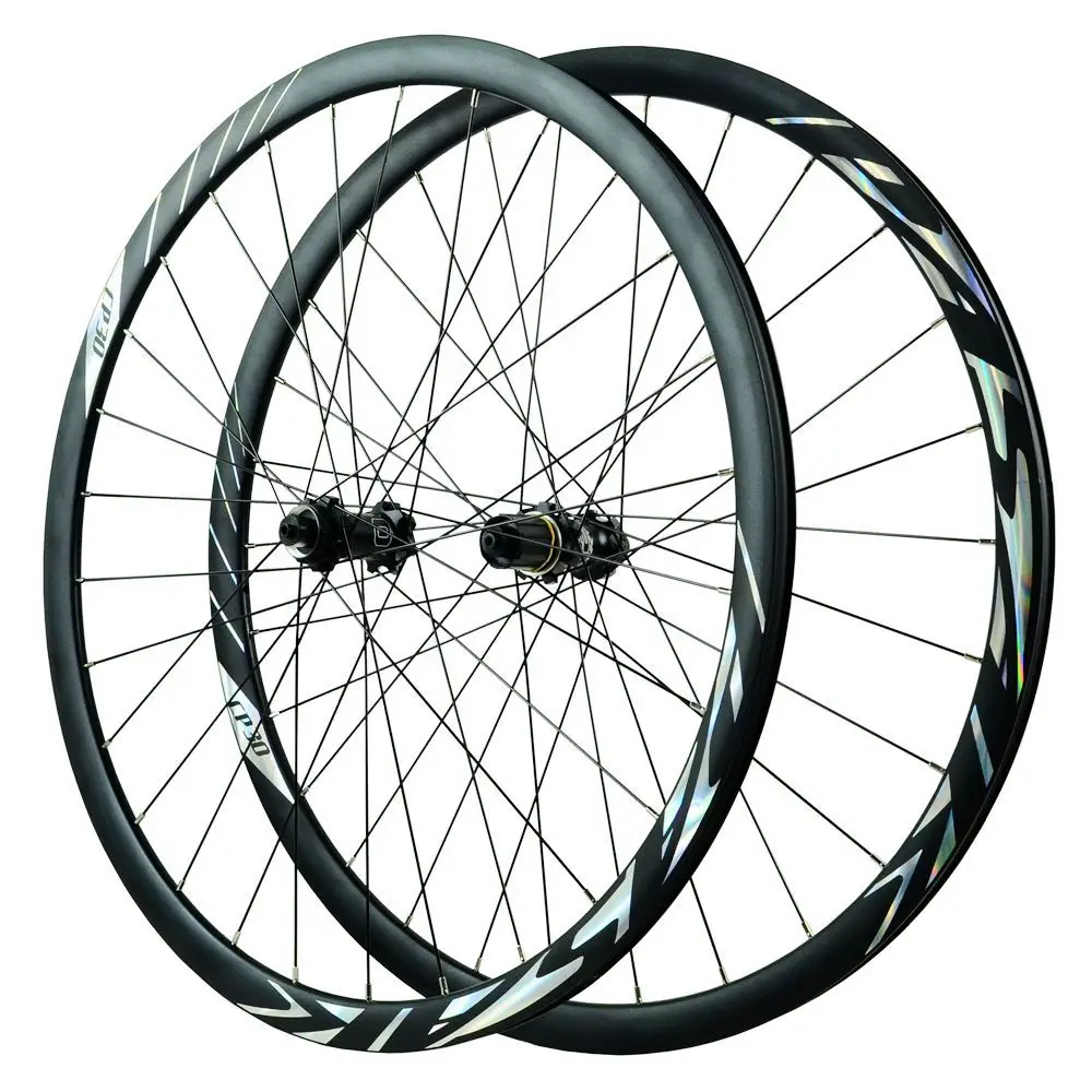 Pasak 700C Gravel Road Bike Wheelset Centerlock Disc Brake DT Star Ratchet 54T Hub 28h Rim Depth 30mm QR And Thru Axle