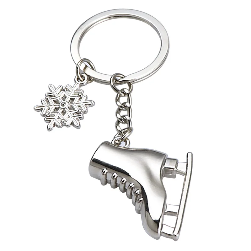 Mini Snowflake Keychain Pendant for Ski Games
