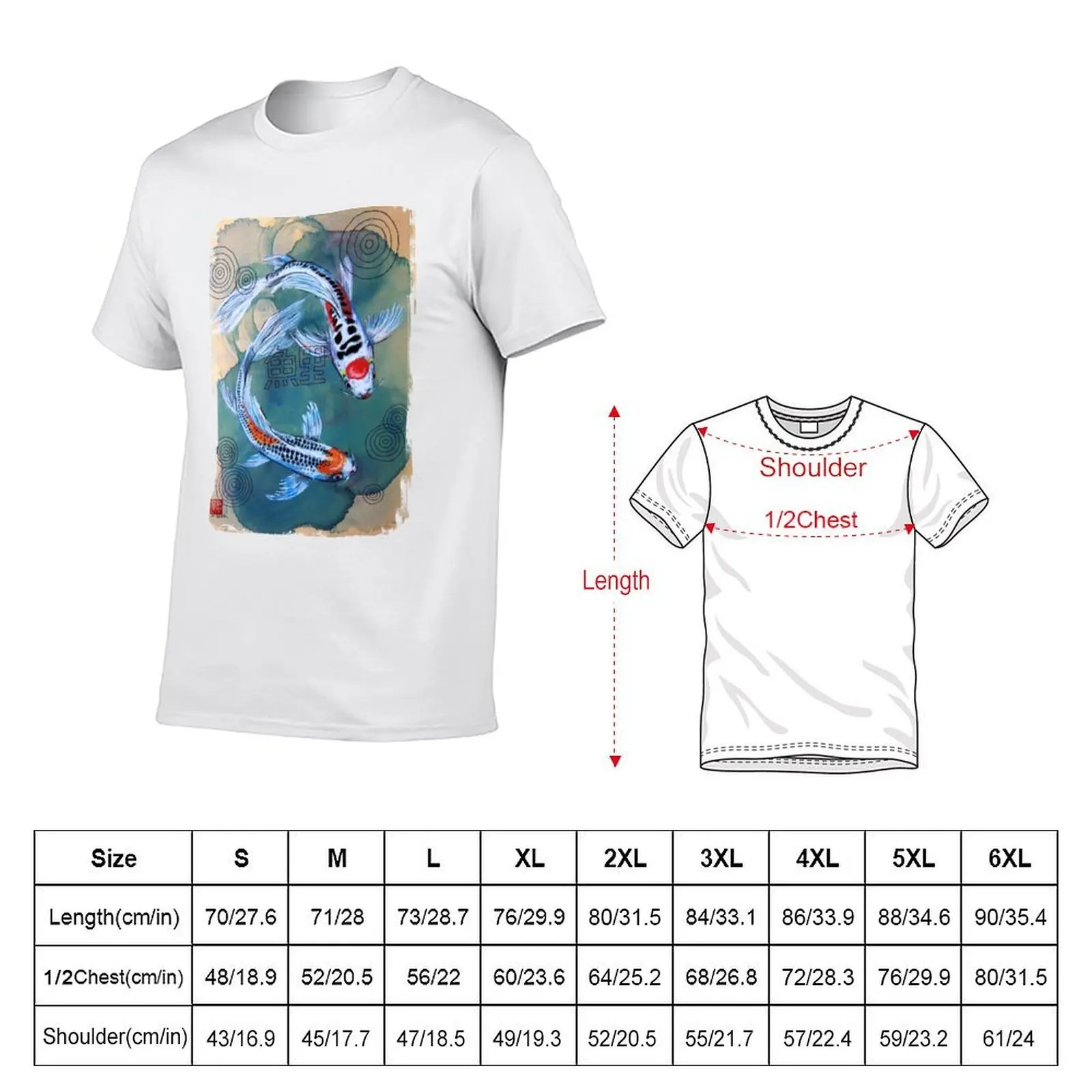 Koi and Thread T Shirt T-Shirt Durable Work Wear T-Shirt