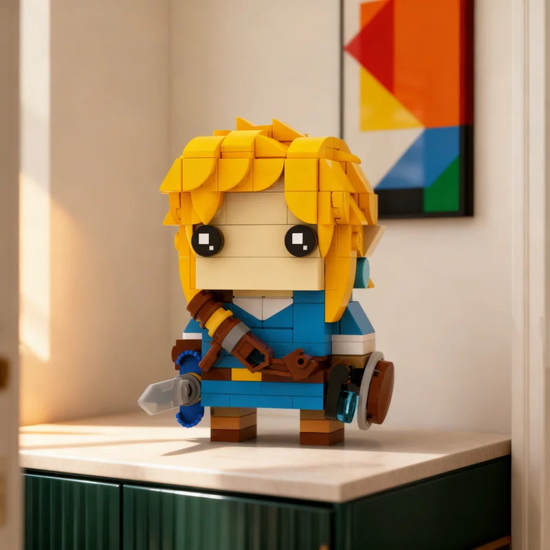 252pcs MOC Link Breath The Wild BrickHeadz Model Building Blocks Architecture Christmas Gift Toys Collection Idea DIY Assemble