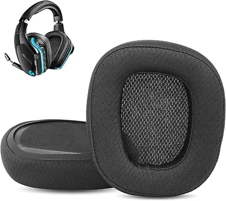

Replace ear pads compatible with for Logitech G933 G935 G635 G633 headphones, breathable fabric/high-density foam