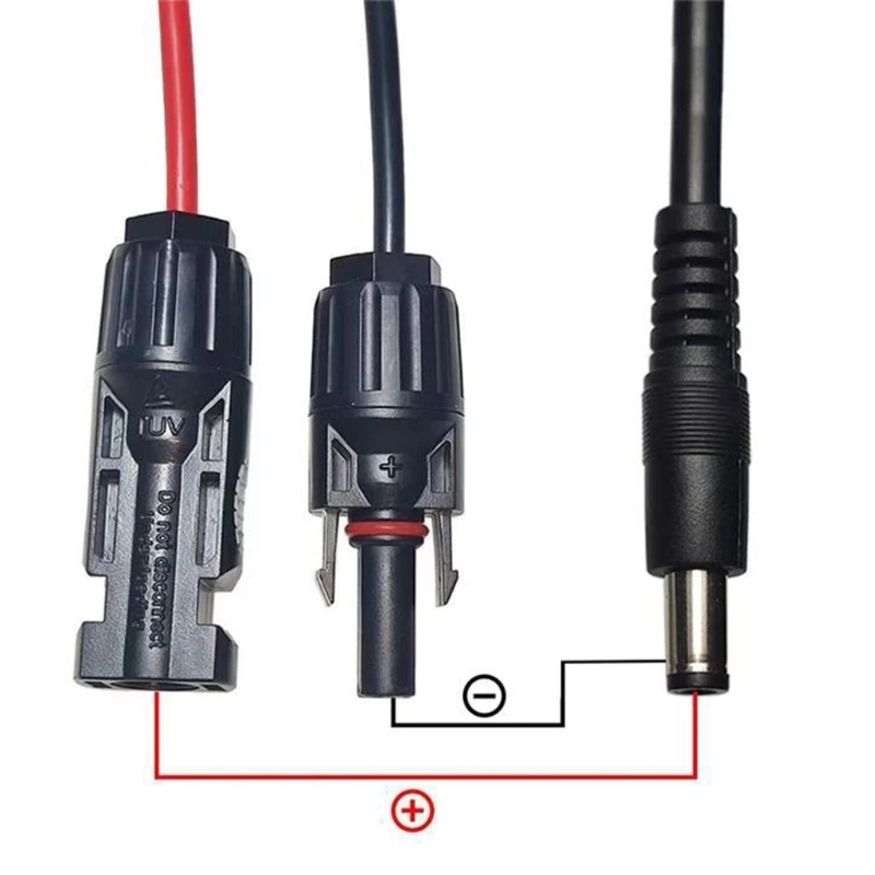 موصلات الألواح الشمسية إلى كابل تمديد محول 8 مم 5.5 مم × 2.1 مم 16AWG