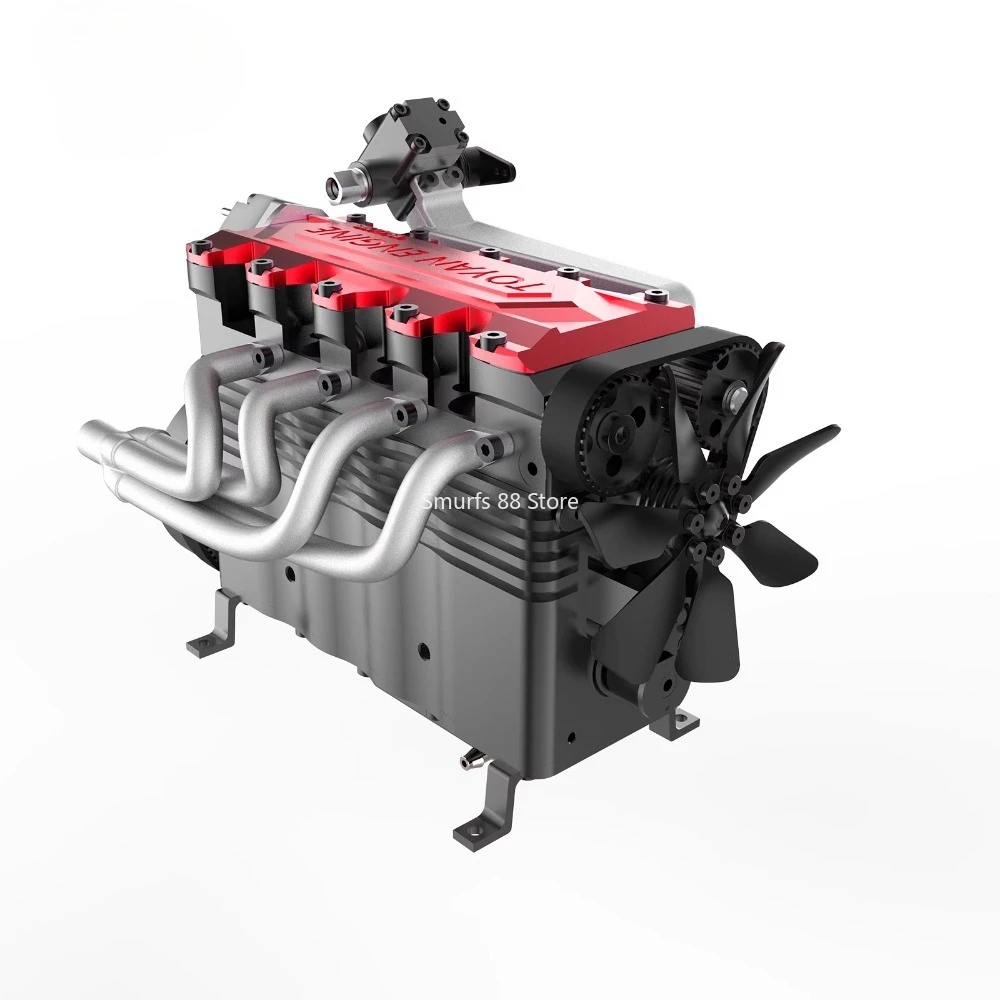 TOYAN L4 Engine Model Start Kit Metal Inline Four-cylinder Engine Model 14CC Water-cooled Engine Model Kit Toy Gift FS L400G view 5
