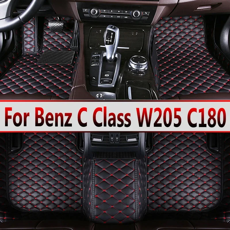 Car Floor Mats For Mercedes Benz C Class W205 C180 200 220 250 260 300 350 400 450 2014-15 2016 2017 2018 2019 2020 Accessories