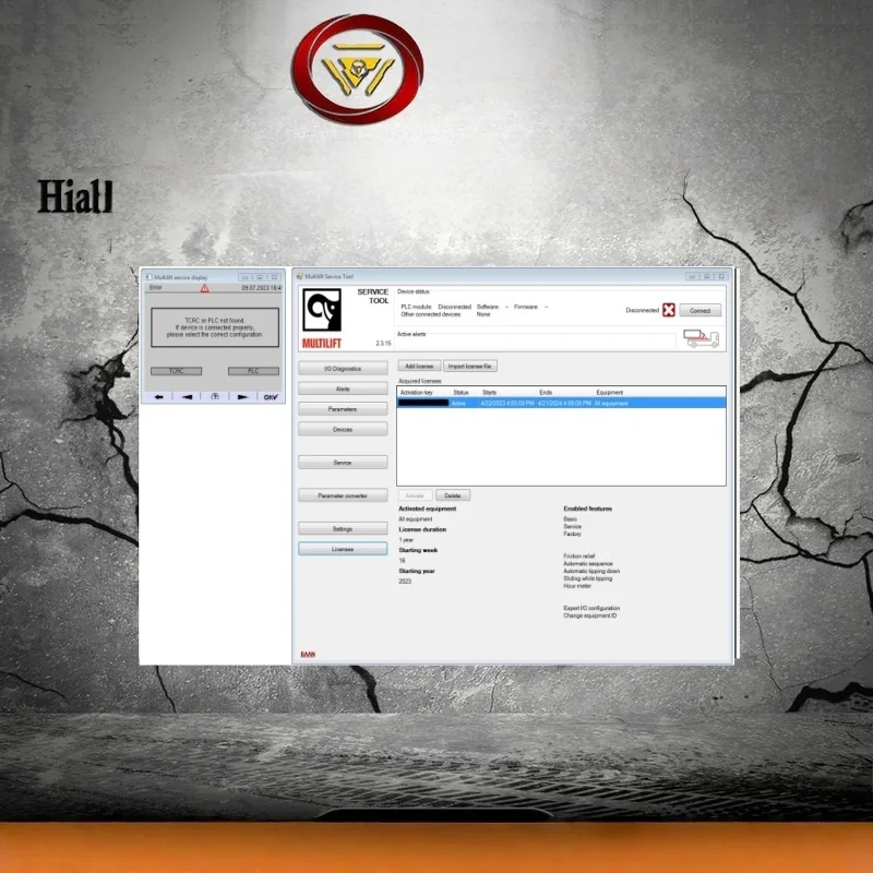 

Пакет программного обеспечения диагностики AutoDVD HIAB Cranes [Дополнительный инструмент MULTILIFT и сервисный дисплей]+1 год входа для нескольких ПК