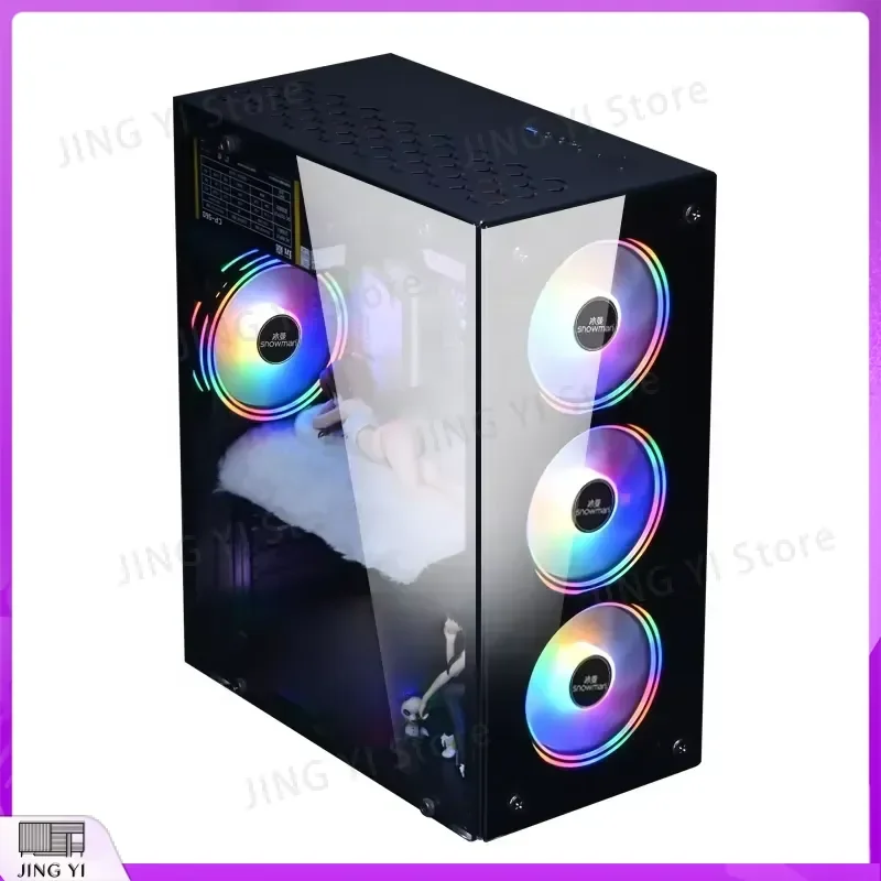 ATX Micro ATX Gaming PC Case Tower Desktop Computer Chassis Cabinet Wholesale Custom Logo RGB Support High Airflow