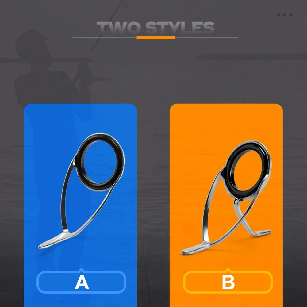 

0pcs Replacement Fishing Rod Top Ring Tip Eye Guide Kit Heavy Surf Fishing Rod Set For Heavy Duty Spin Rods Repair Kits Set