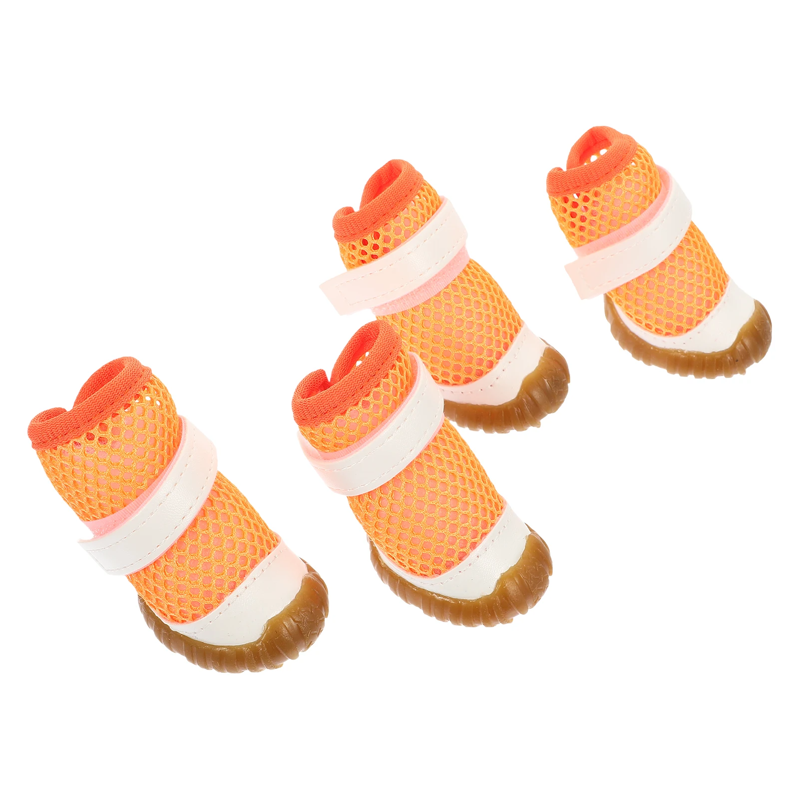 

4 Pcs Summer Pet Shoes Puppy Dog Hiking Boots Protector Indoor Doggy Pvc for Small Dogs Convenient