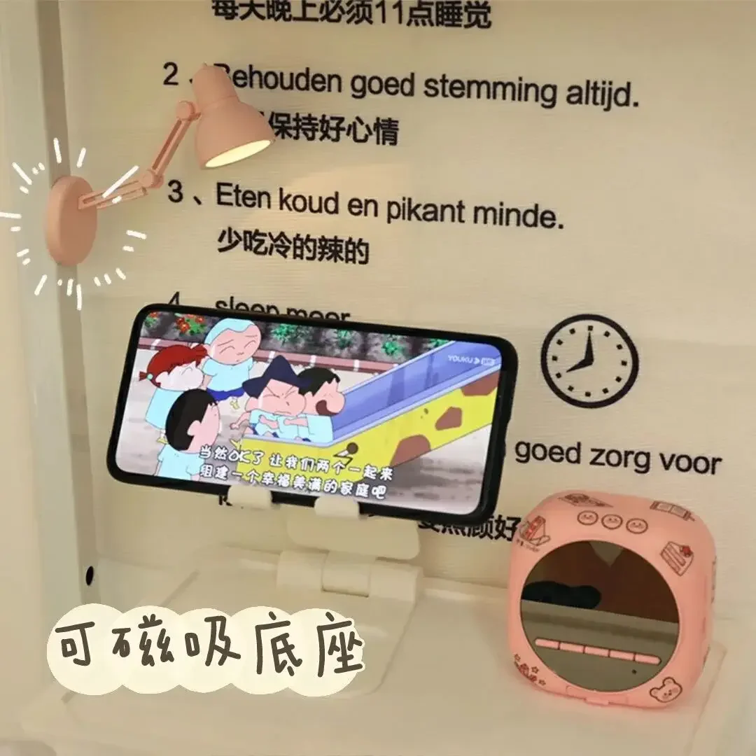 Mini Table Lamp LED Folding Portable Night Light Magnetic Attraction Warm Color Eye Protection Reading Table Lamp with Clip