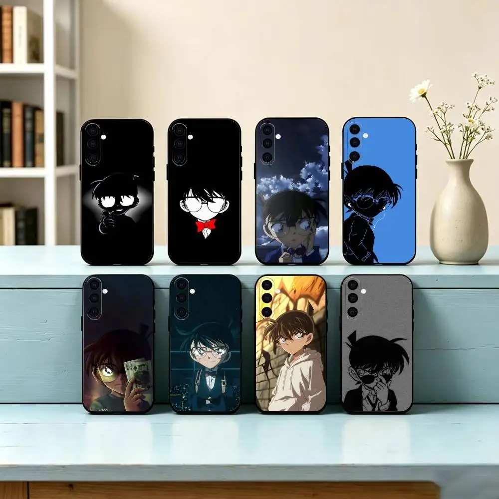Reaper Kid E-Edogawa Conan Phone Case Black Silicone Soft For Samsung Galaxy A73,A72,A71,A70,A53,A52,A51