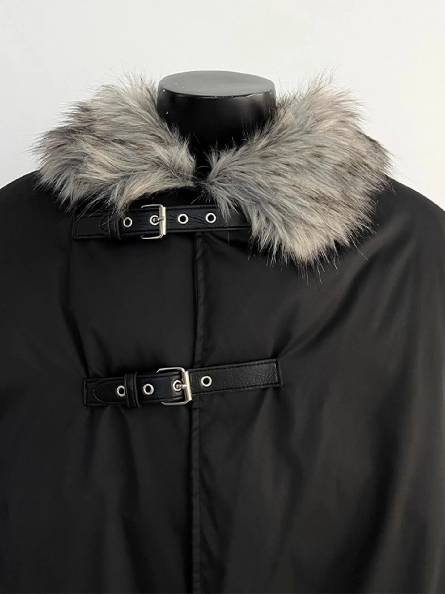 سترات باركاس بياقة من الفرو الصناعي للرجال لشتاء 2025 سترات جديدة راقية عصرية بأكمام طويلة وسحاب وسيم ملابس علوية مريحة فضفاضة #3