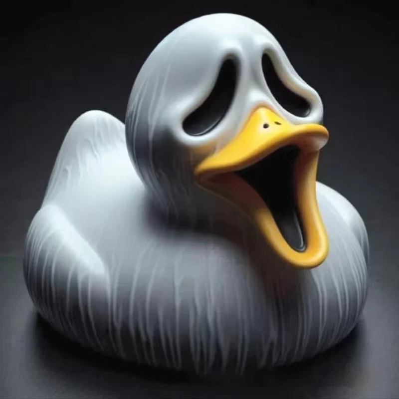 Halloween Horror Duck Anime Figure Classic Horror Movie Character Duck Figurine Spooky Halloween Kid Horror Gifts Decoration Toy