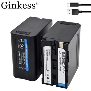 Battery with LED energy indicator for Sony, USB-SAID, 10000MAH, NP F970, NP-F980, F960, F550, F570, F750, F770, MC1500C, 190p 12 Main Sales Battery NPF970 - №6