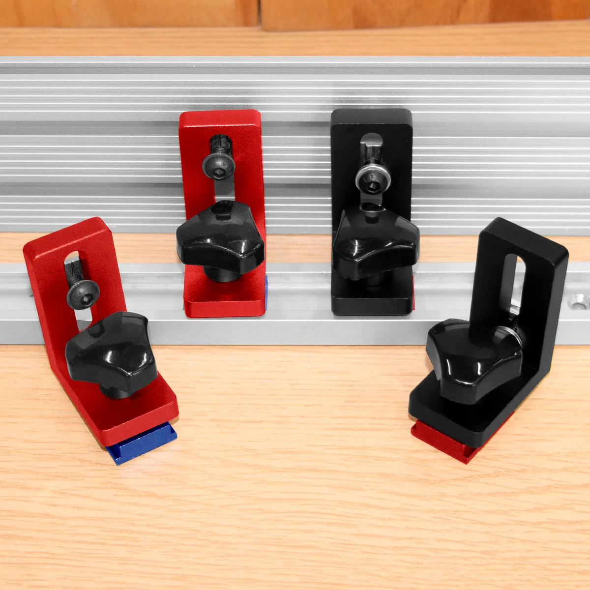 2pcs Fixed T-Slot Miter Track Stopper for 30 Type T-track Stop T-Slot Limiter Woodworking DIY Workbench Tools