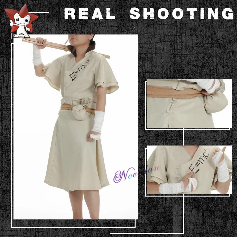 Disfraz de cosplay de Anime Senku Ishigami para hombres adultos, uniforme Senku, peluca, traje de fiesta de Carnaval de Halloween