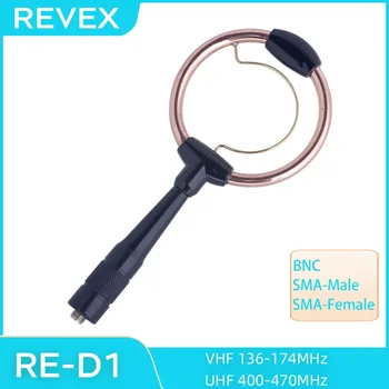 REVEX RE-D1 Dual Band 144-430MHz UHF VHF SMA-Male-Female BNC Two Way Radio Walkie Talkie Handheld Antenna for Wouxun Kenwood TYT