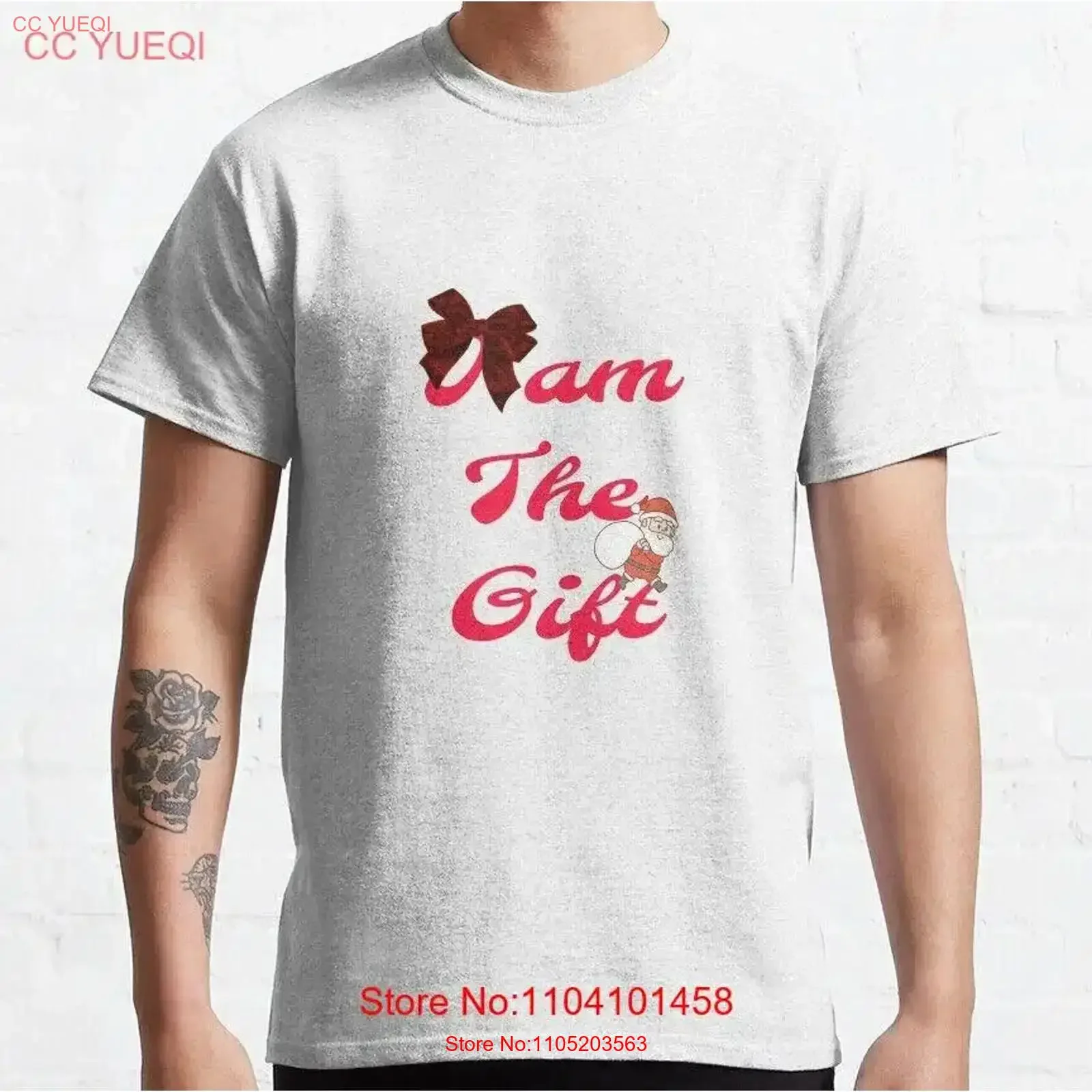 

Am I The Designeds For Couples Christmas T shirt vintage Washed Casual Top For Everyday Wear Soft Slightly homme