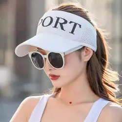 Men Women Tennis Caps Adjustable Sport Headband Classic Sun Sports Visor Hat Running Caps Tennis Beach Hat Outdoor Sports Hat