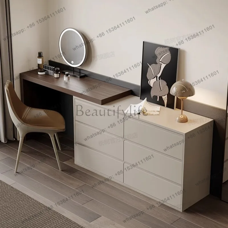 ld Drawers Mirror Vanity Table Bedroom Makeup Storage Mobile Living Room Modern Dressing Table Beauty   Furniture