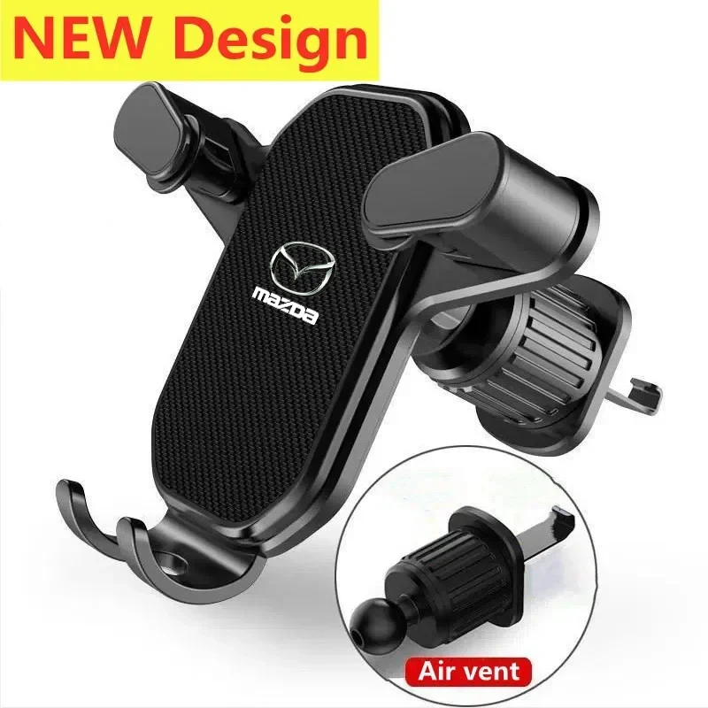 Suporte para Celular de Carro com Clip para Ventilação de Ar, Suporte para Smartphone e GPS para Mazda Axela Atenza CX-4 Demio Speed MX3 MS