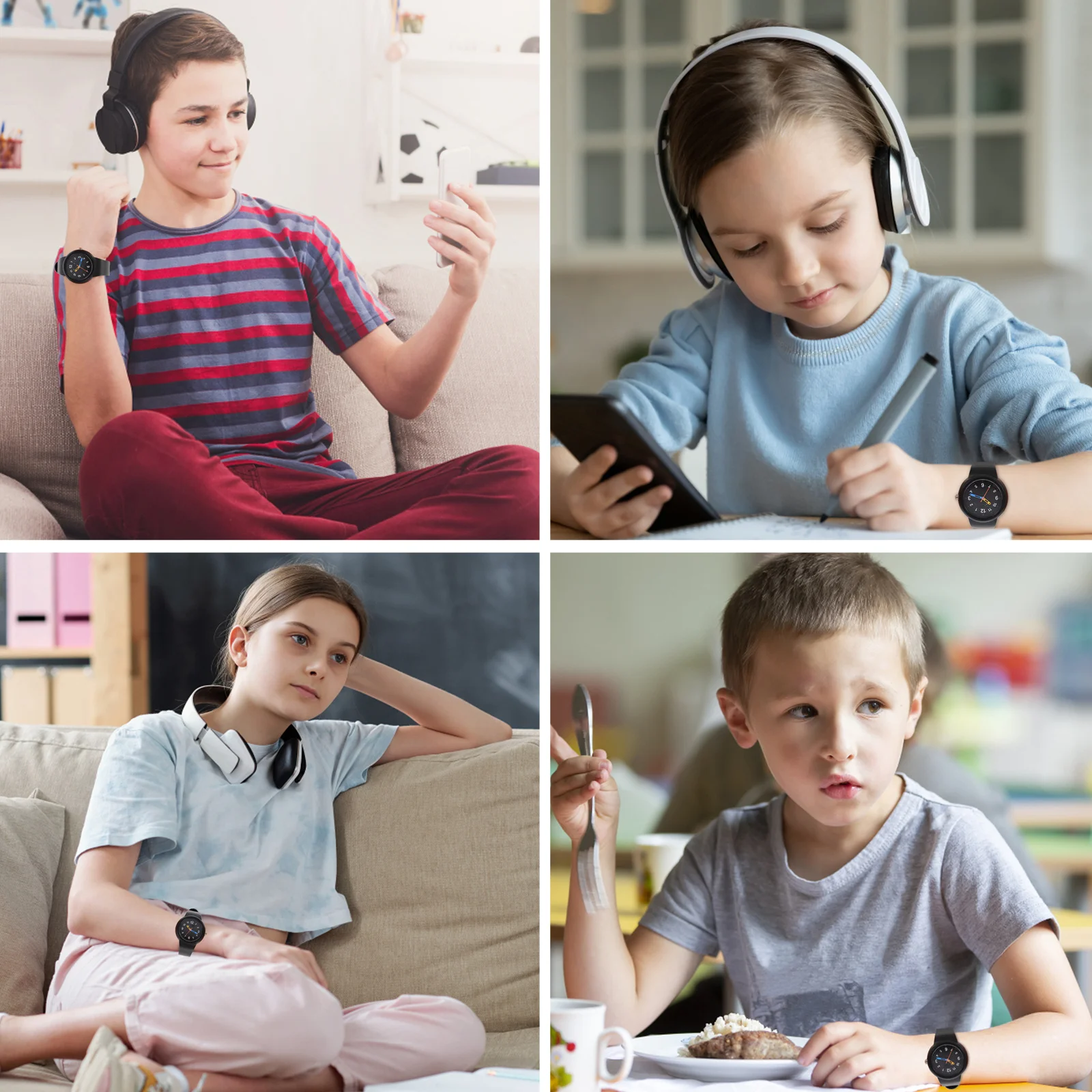 1Pcs Kids Waterproof Watch Stylish Children Wristwatch Simple Exam Watch Premium Material Comfortable Durable Gift