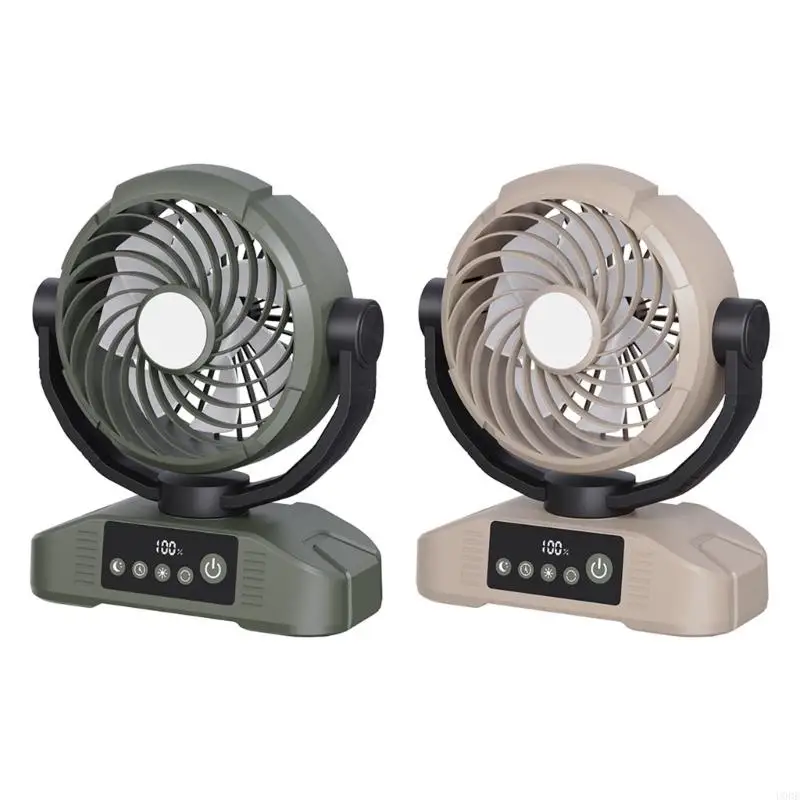 

U0de Hanging Fan Fan Fan Fan Fan Fan 20000 мАч вентилятор с светодиодом USB -фанатом тихий для офисных туристов.