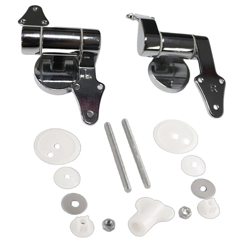 

2pcs Slow-lowering Hinge Toilet Cover Accessories 1.0-2.0N·m Opening Angle 115° Slow-down Toilet Cover Connect Triangle