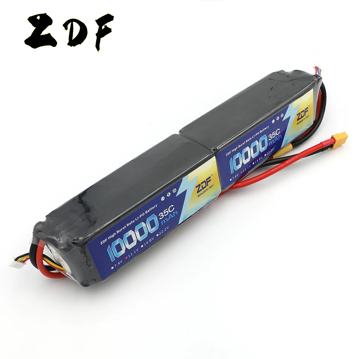 

ZDF 1PCS 2025 NEW RC 6S 22.2V 10000mAh Lipo Battery (2x 3S 11.1v 10000mAh) 35C Burst 70C For Race RC Drone Quadcopter UAV
