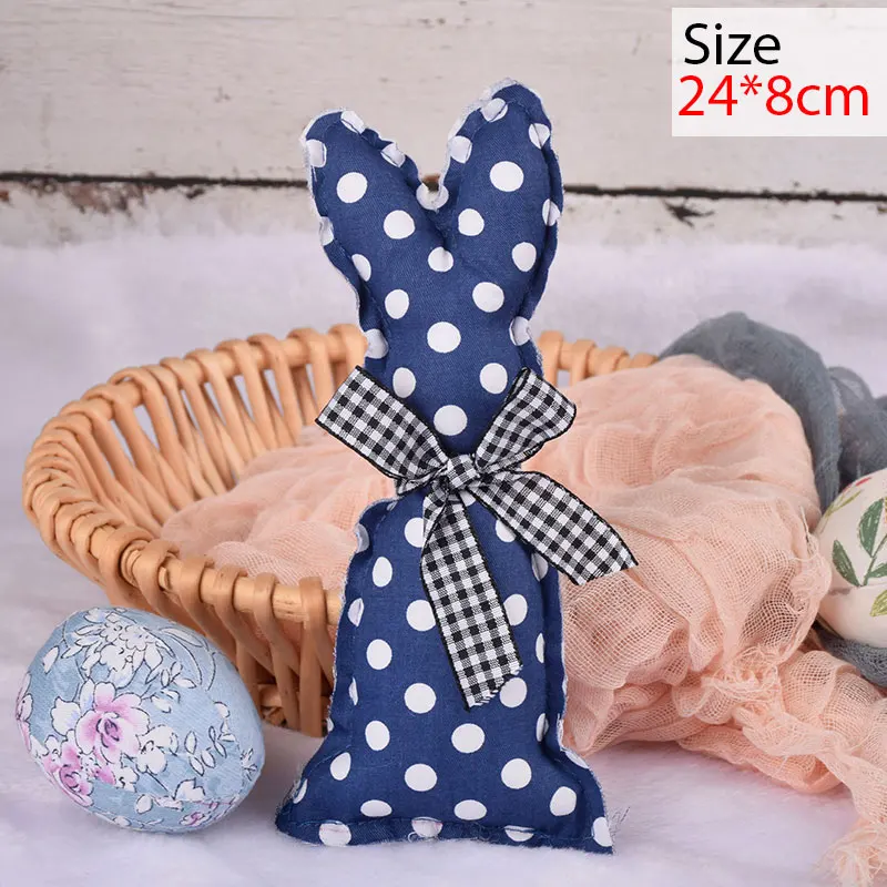 Cloth Easter Bunny Rabbit Doll Ornaments Easter Decorations For Home Easter Festival Party Kids Gifts Easter Decoration 2022