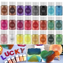 24 Color 10g Pearlescent Mica Powder Epoxy Resin Dye Pearl Resin Pigment DIY Handmade Candle Crafts Material For Jewelry Making