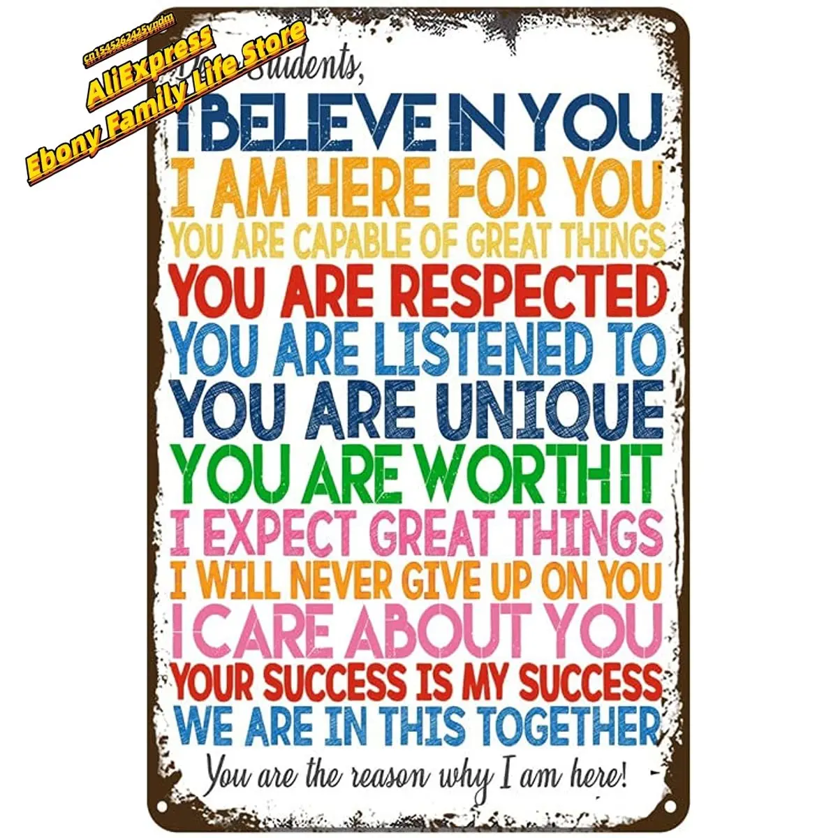 Classroom Poster Class Decor In This Classroom Inclusion Safe Space Diversity Inclusion Ally Fun Metal Tin Sign Retro Crafts