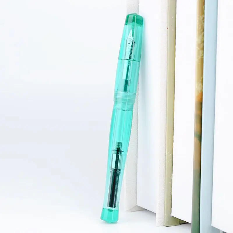 Penbbs 323 Colored Matte Chocolate Fountain Pen Blade F 0.5MM with Ink Absorber Large Pointed Gift Student Pen Office Supplies