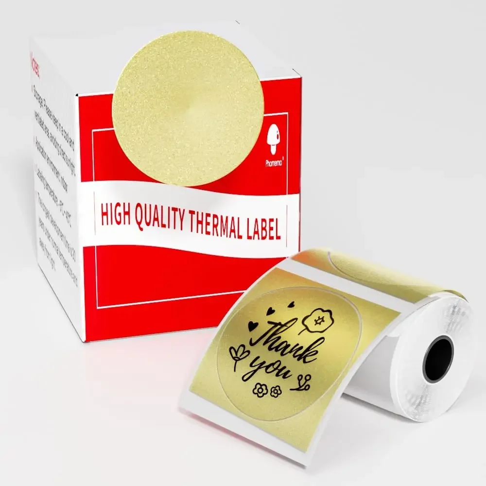 Phommeo золотые прозрачные нак – обзор и цена Label Printer