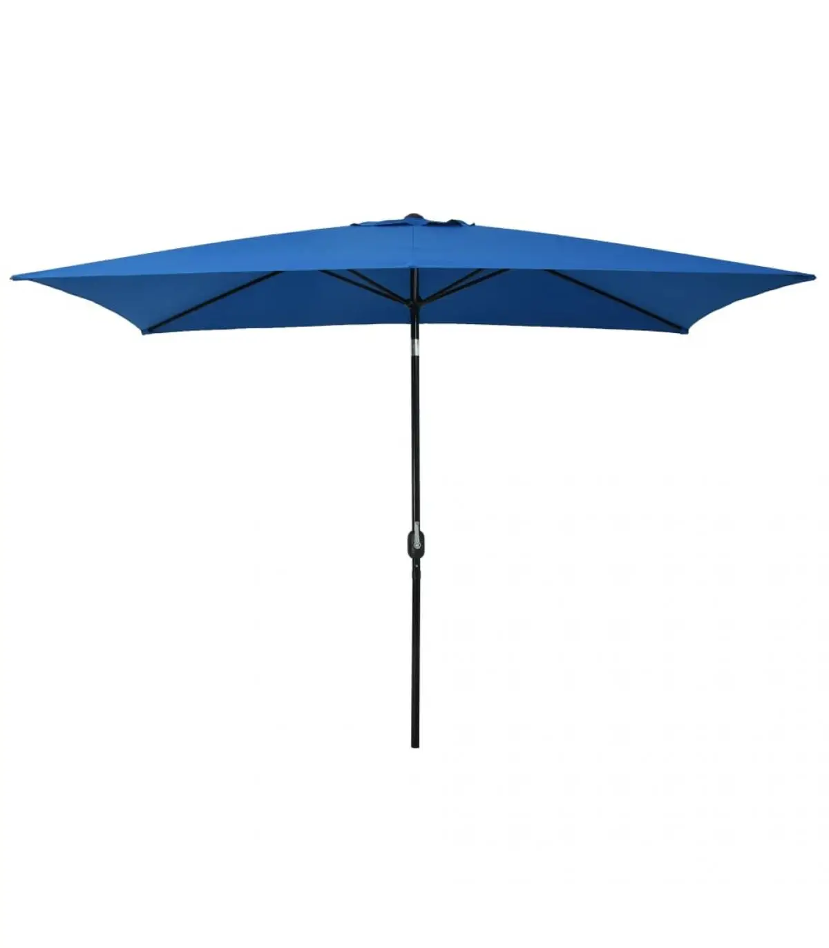 300x200 cm garden umbrella with light blue metal stick