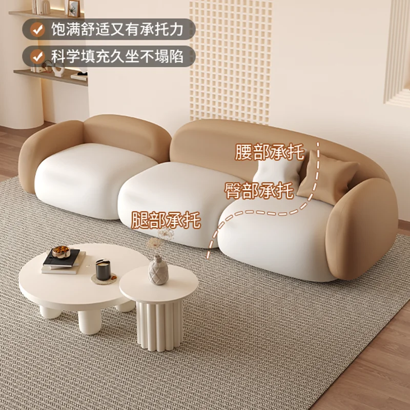 Modern Cream Style Tofu Sofa N - Office Furniture Store recension och pris