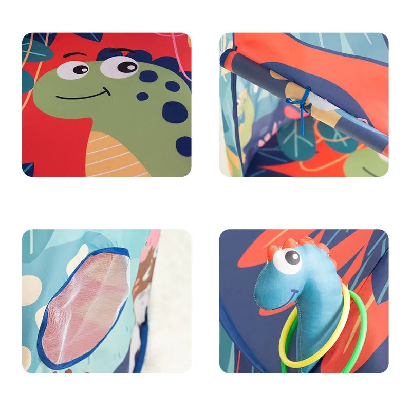 B05C-Kids dinossauro tenda crianças brincar casa crianças tenda enfant portátil casa de brincar do bebê dobrável tenda crianças jogar casa