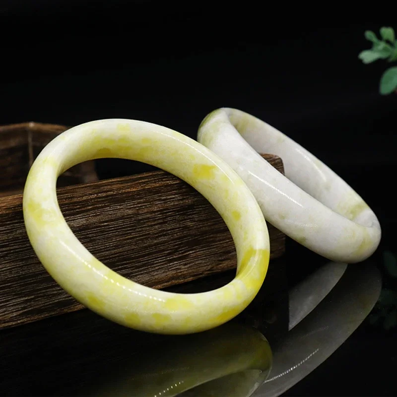 Jewelry & Accessories Fashion Jewelry Bangles A Goods Lantian Jade Bracelet Round Bar Jade Bracelet Women's Bracelet Gift