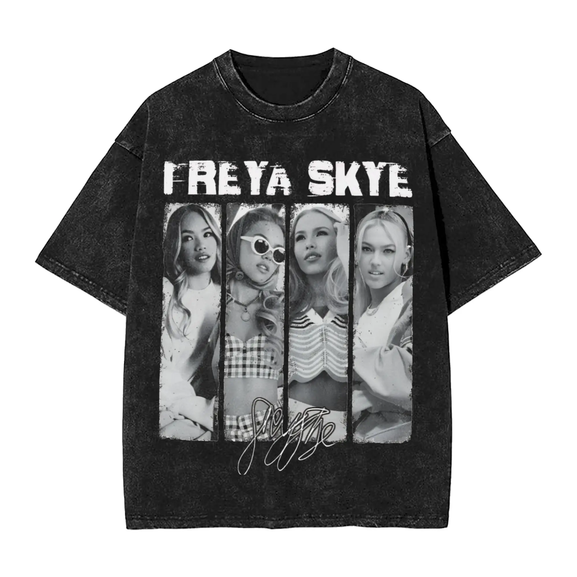 Freya Skyes  T Shirt Summer  Y2K Retro T-Shirts Cotton Hip Hop Tshirt For Men Short Sleeve Custom DIY Top Tees