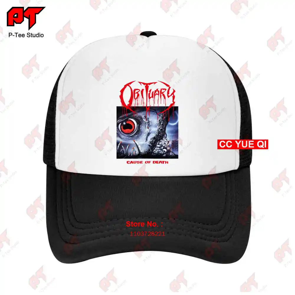 Nwt Obituary Cause Of Death American Metal Band Music Logo Baseball Caps Truck Cap N0EU