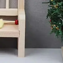 

1:12 Dollhouse Space-Saving Wall Shelf - Hanging Storage Rack Home Decor Toy