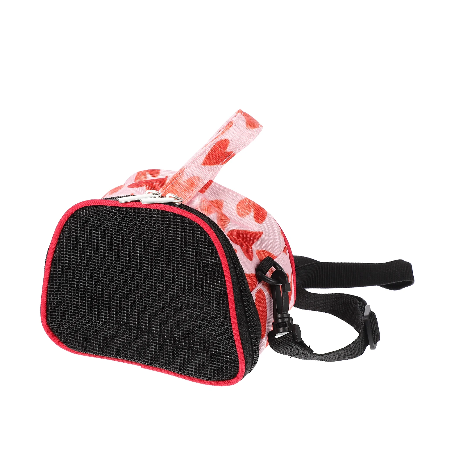 

Travel Bags Portable Hamster Small Animal Carrier Carry Case Pet Tote Rodent Red