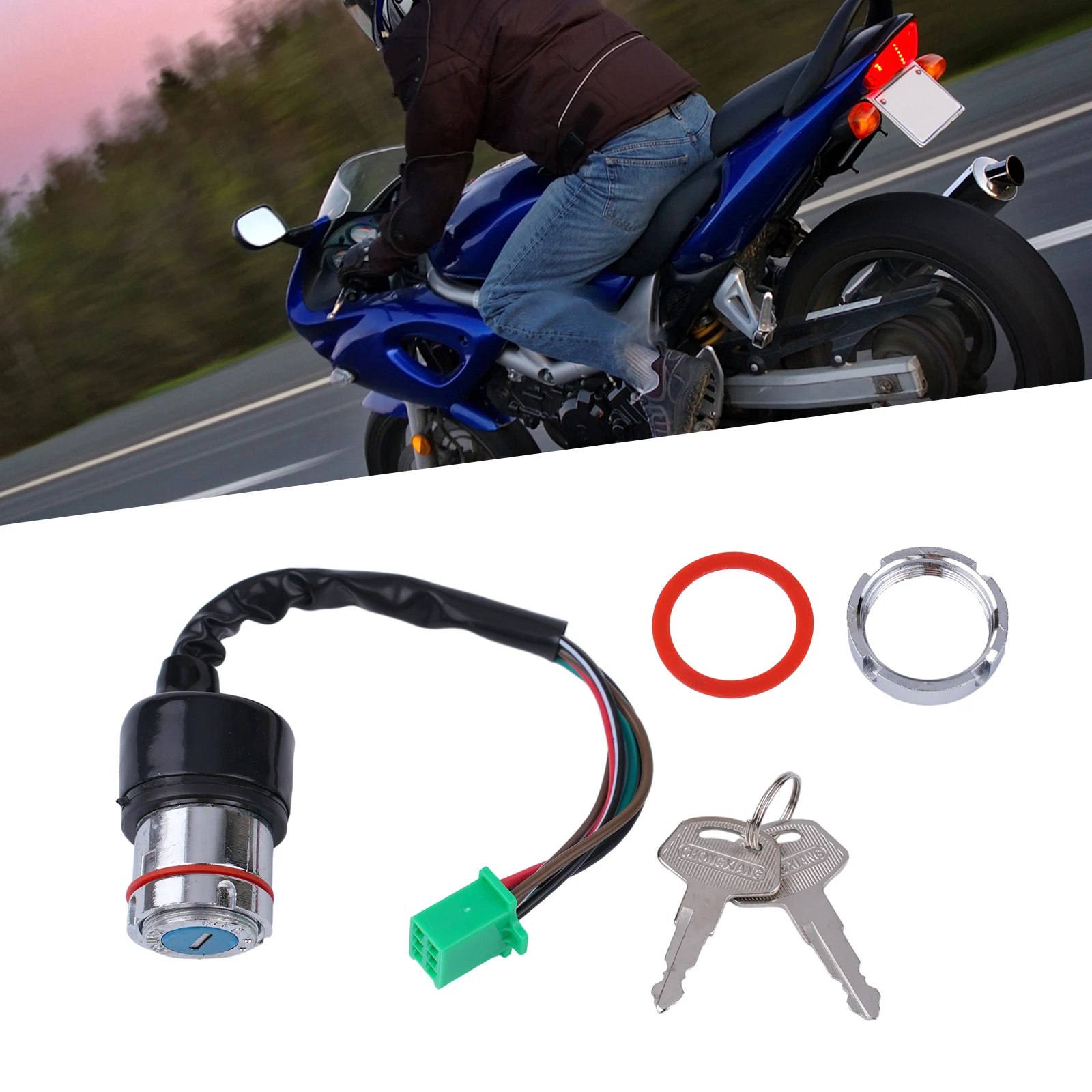 motorcycle-for-ignition-key-switch-with-6-wire-harness-for-50cc-90cc-110cc-125cc-scooters-atvs-mopeds-and-small-engine-vehicles