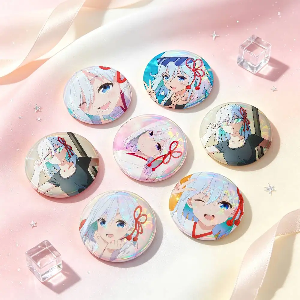 Asahi Amagami Anime Figure Badges Button Round Creative Pin Brooch Badge Bag Decor Accessories Fans Collect Friends Gifts
