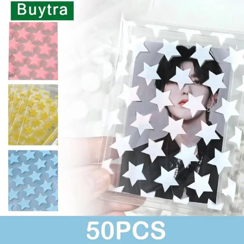 50PCS Transparent Color Star Love Self-adhesive Opp Bag Odd Biscuit Self-sealing Retail Bag Jewelry Gift Packaging Plastic Bags